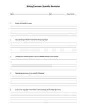 Printables Scientific Revolution Worksheet writing exercises scientific revolution 9th 12th grade worksheet