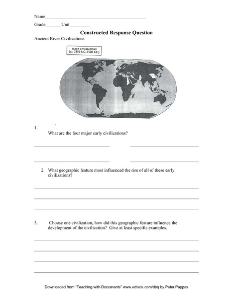 Printables Constructed Response Worksheets constructed response questions lesson plans worksheets 6th grade question