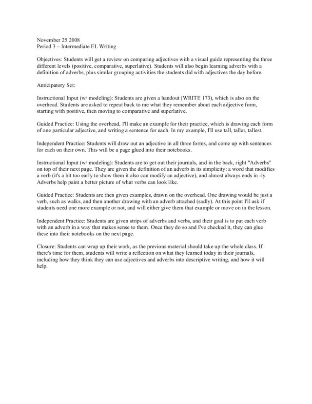 Worksheets Adjectives Definition Drawing adjectives and adverbs 4th 5th grade lesson plan planet