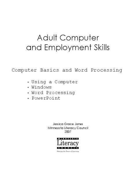 Worksheet Employment Skills Worksheets adult computer and employment skills 2nd 8th grade worksheet lesson planet