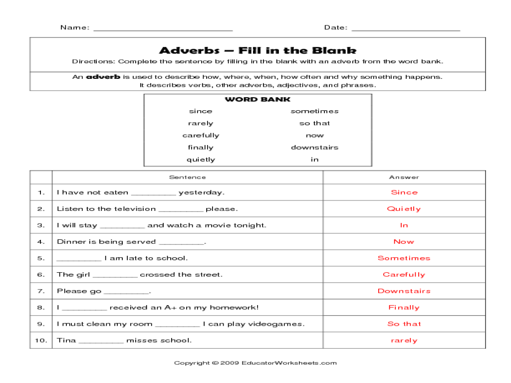 Worksheet Worksheets On Adverbs For Grade 2 collection adverbs worksheets 3rd grade pictures worksheet and fill in the blank 1st 2nd lesson planet