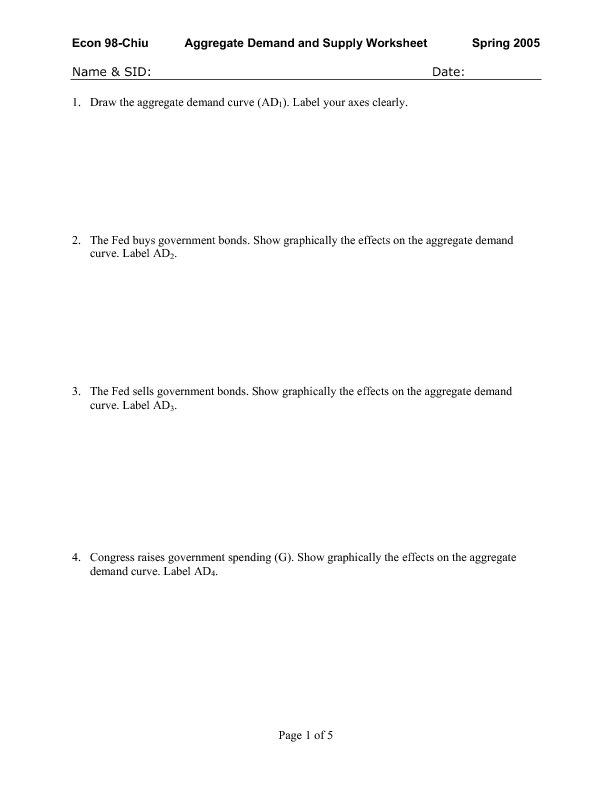Printables Supply And Demand Worksheet supply and demand worksheets versaldobip davezan