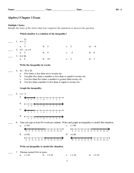 Printables 8th Grade Algebra 1 Worksheets 8th grade algebra 1 review worksheets intrepidpath for 10th kids