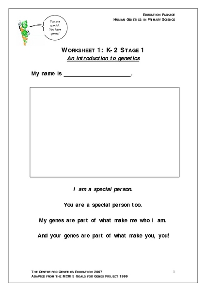 Printables Introduction To Genetics Worksheet an introduction to genetics 5th 7th grade worksheet lesson planet