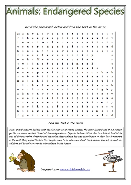Worksheets Endangered Species Worksheets endangered species worksheets sharebrowse of sharebrowse