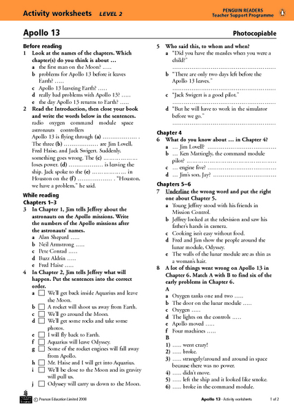 Printables Apollo 13 Worksheet apollo 13 activity worksheet and progress test 6th 10th grade lesson planet