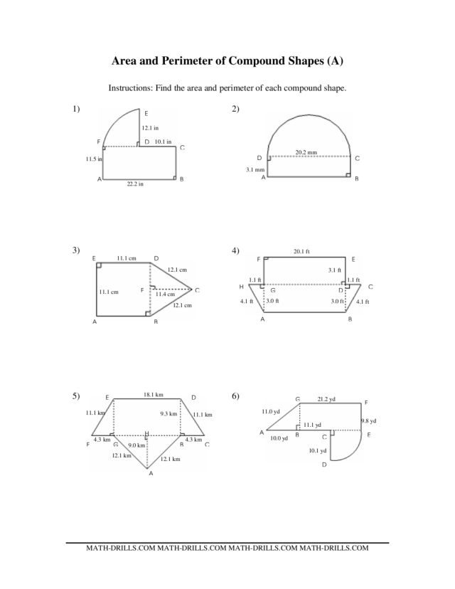 Worksheets Composite Area Worksheet composite area worksheet pixelpaperskin figures delibertad