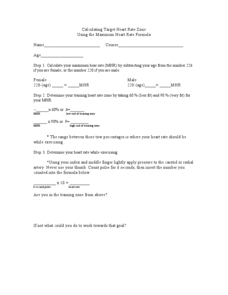 Worksheets Target Heart Rate Worksheet target heart rate worksheet pixelpaperskin fioradesignstudio