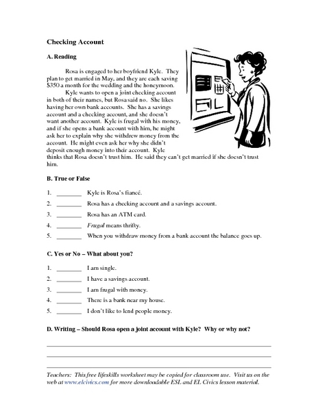 Printables Checking Account Worksheets checking account worksheets intrepidpath reading prehension 4th 6th grade worksheet
