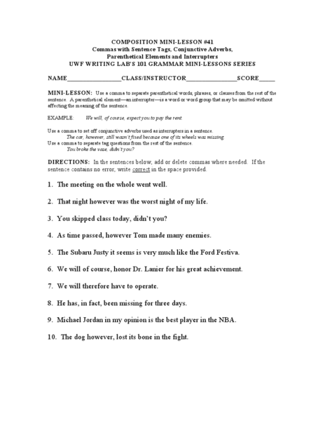 Worksheets Conjunctive Adverbs Worksheet conjunctive adverbs worksheets for school getadating adverb worksheet