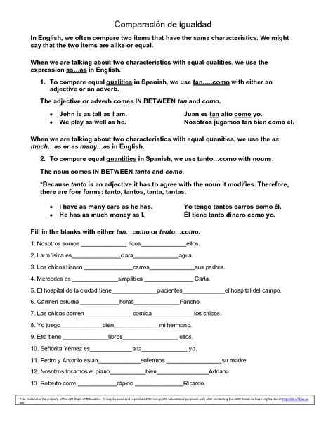 Printables Ir A Infinitive Worksheet ir a infinitive worksheets spanish intrepidpath de igualdad 10th 12th grade worksheet lesson pla