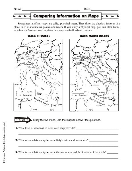 Worksheets Types Of Maps Worksheets collection of types maps worksheets bloggakuten bloggakuten