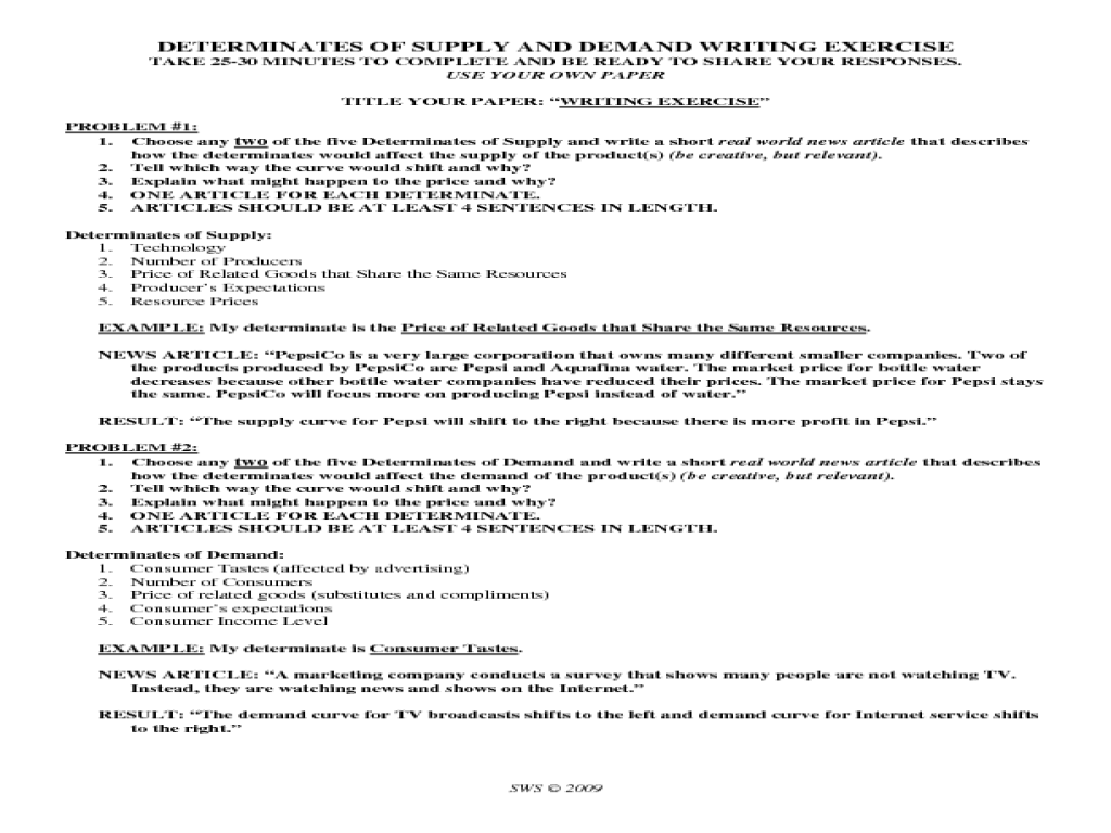 Worksheets Demand Curve Worksheet demand curve worksheet answer key intrepidpath shifts in supply and answers intrepidpath