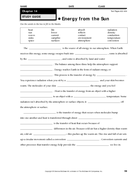 Printables Solar Energy Worksheet solar energy worksheets davezan davezan