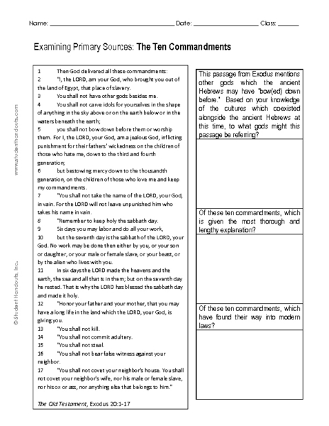 Worksheets 10 Commandments Worksheet ten commandments worksheet sharebrowse worksheets