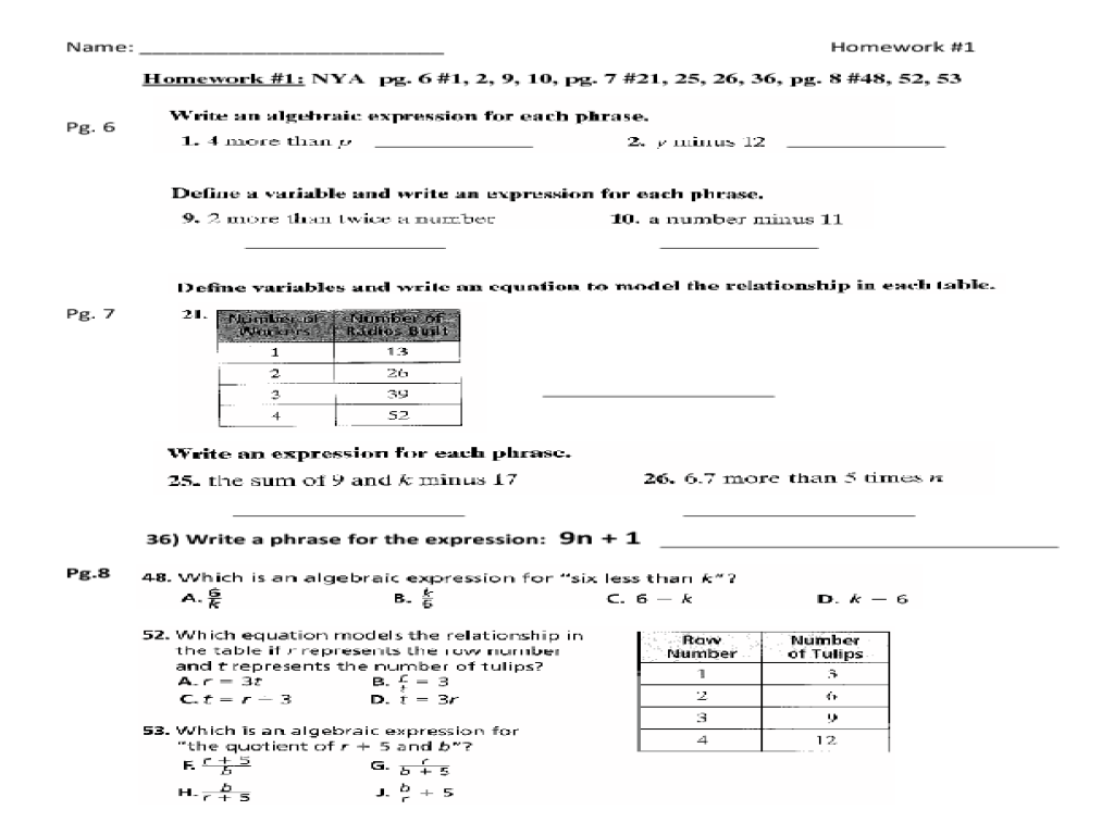 worksheet Expressions And Equations Worksheet expressions and equations worksheet free worksheets library elementary algebra worksheets