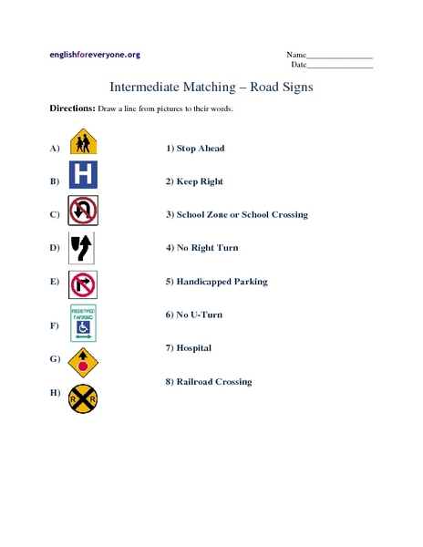 Printables Traffic Signs Worksheets traffic signs worksheets versaldobip road worksheet davezan