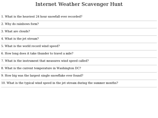 Printables Internet Scavenger Hunt Worksheet internet scavenger hunt worksheet syndeomedia weather 4th 7th grade lesson plan
