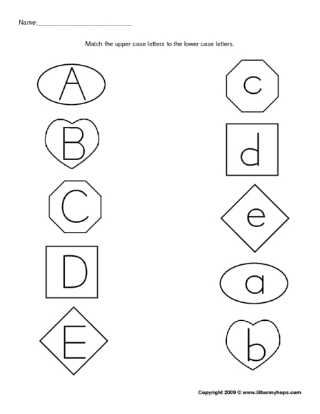 Number Names Worksheets : upper and lowercase letters worksheet ...