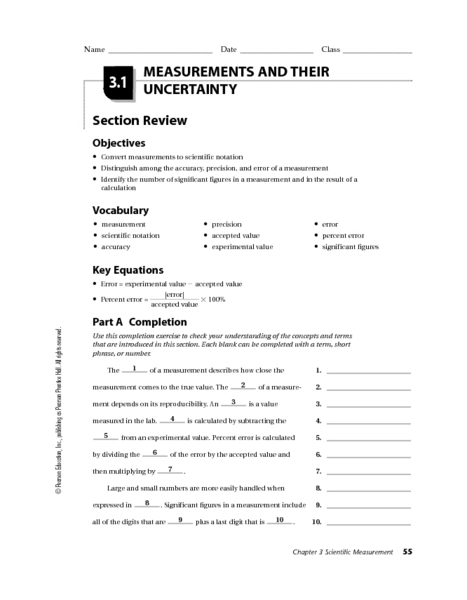 Printables Accuracy Vs Precision Worksheet accuracy and precision worksheet davezan measurements their uncertainty 10th 12th grade vs precision