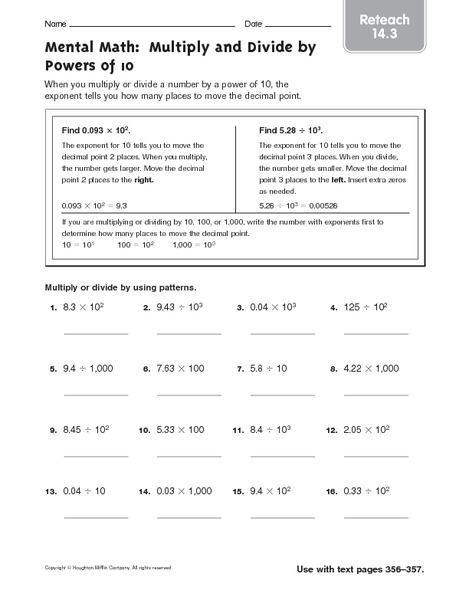 Printables Multiplying By Powers Of 10 Worksheet powers of 10 worksheet davezan collection multiply by bloggakuten