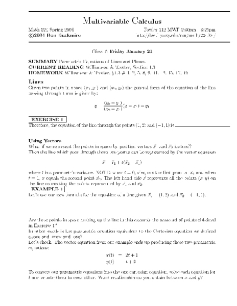 Homework worksheet parametric equations image