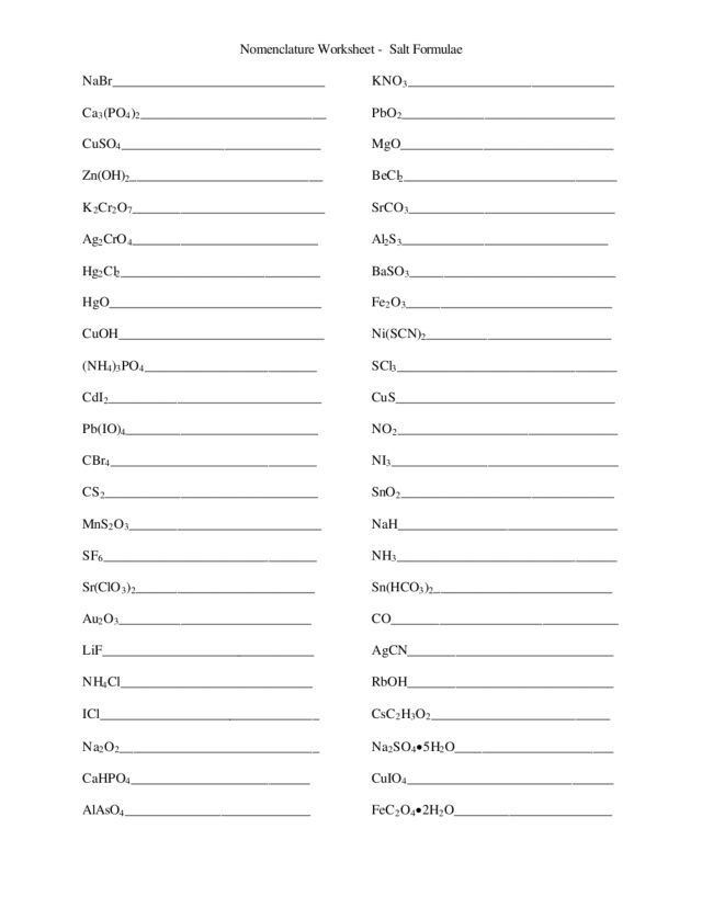 Printables Nomenclature Chemistry Worksheet nomenclature chemistry worksheet davezan printables safarmediapps
