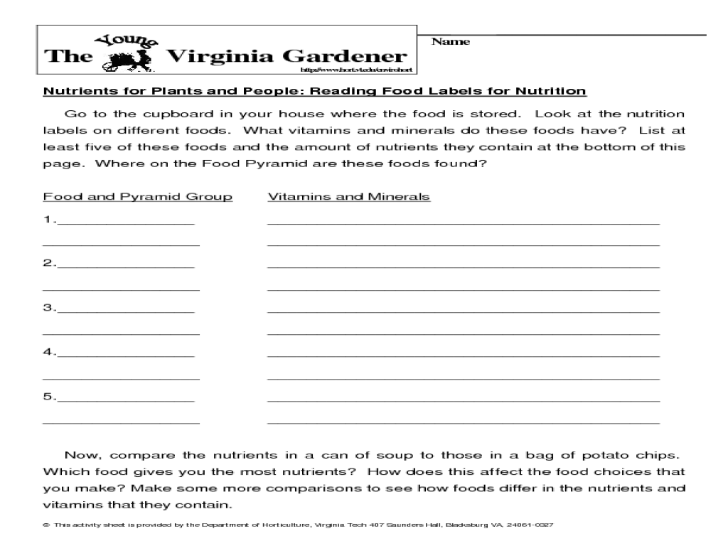 How To Read Food Labels Worksheet Sharebrowse How To Read Food Labels Worksheet Delibertad
