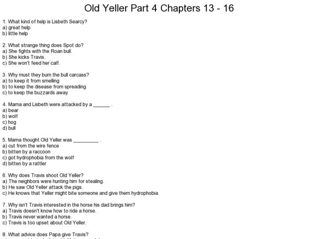 Printables Old Yeller Worksheets old yeller worksheets for school kaessey collection photos kaessey