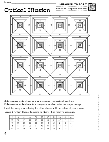 Worksheets Optical Illusion Worksheets optical illusion 7th 9th grade worksheet lesson planet