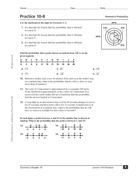 Printables Probability Review Worksheet collection of geometric probability worksheet bloggakuten practice 10 8 9th 12th grade worksheet