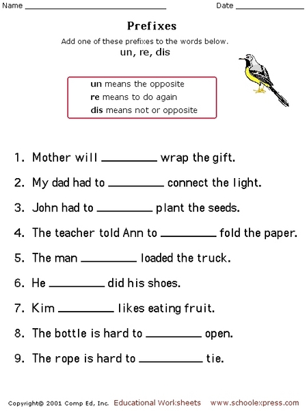 Worksheet Free Prefix Worksheets un prefix worksheet free delwfg com pichaglobal