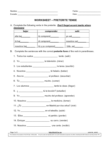 resume tense