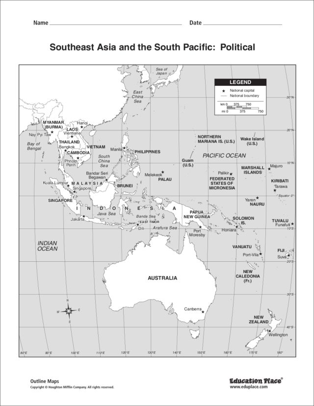 Interactive Asia And South Pacific Map 117