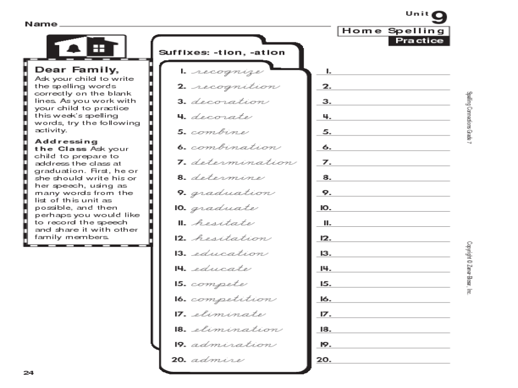Worksheets Words Ending In Tion Worksheet tion worksheets free library download and print elleapp