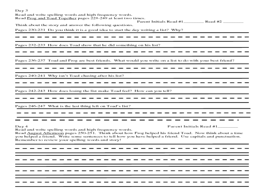 Free Worksheet Frog And Toad Together Worksheets spelling words for frog and toad together 1st grade worksheet lesson planet