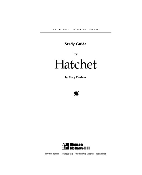 Worksheet Hatchet Worksheets study guide for hatchet 4th 6th grade worksheet lesson planet