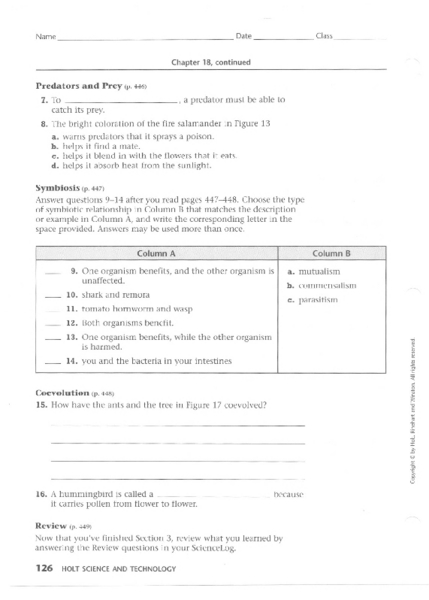 Printables Symbiotic Relationships Worksheet symbiosis worksheet syndeomedia