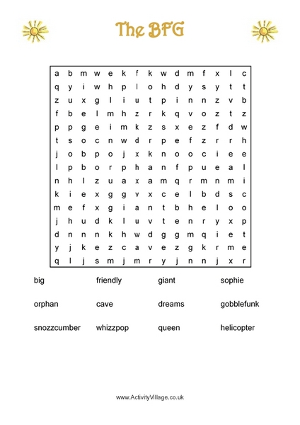 Printables Bfg Worksheets the bfg 2nd 3rd grade worksheet lesson planet