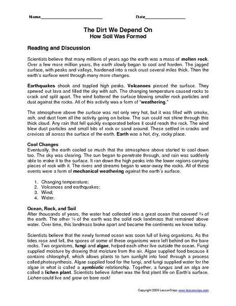 Worksheets Soil Formation Worksheet soil formation worksheet sharebrowse weathering and delibertad
