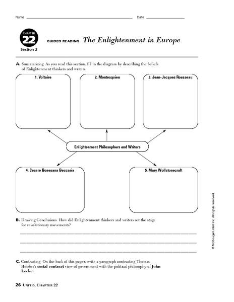 Worksheets Enlightenment Worksheet the enlightenment in europe 7th 10th grade worksheet lesson planet
