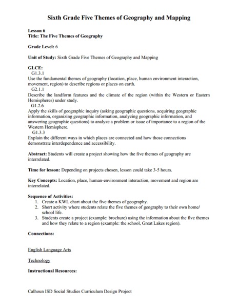 Printables 5 Themes Of Geography Worksheets the five themes of geography 7th 9th grade worksheet lesson planet