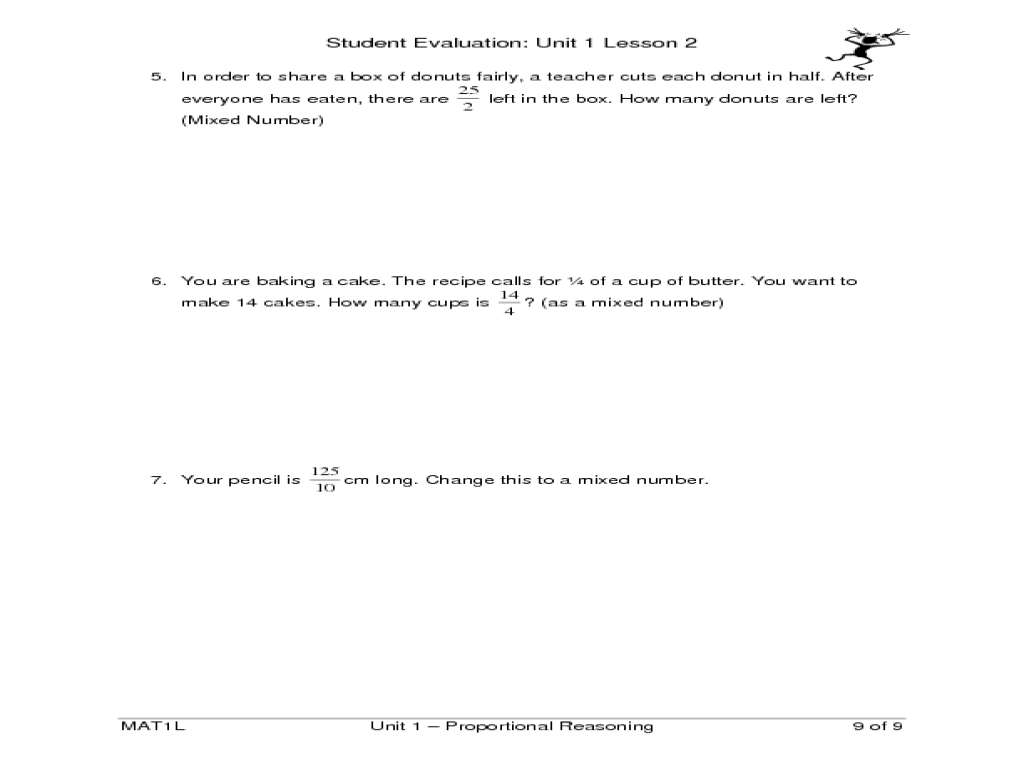 worksheet Proportional Reasoning Worksheets working with fractions worksheets free library printable for teachers