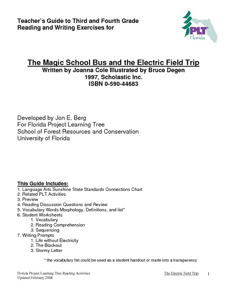 Magic School Bus Haunted House Worksheet