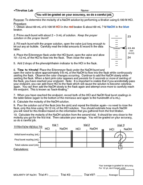 Printables Titration Calculations Worksheet titration worksheet precommunity printables worksheets calculations 10th higher ed lesson planet