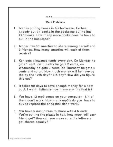 Worksheets Addition Subtraction Multiplication Division Worksheet division worksheets addition subtraction multiplication for 2nd grade word problems addition