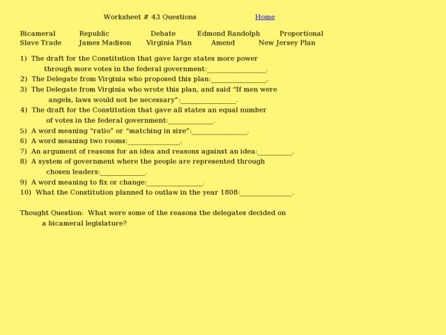 Printables Constitutional Convention Worksheet worksheet 43 the constitutional convention 7th 8th grade lesson planet