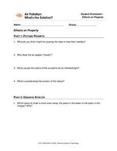 air pollution lesson plans worksheets lesson planet