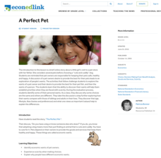 A Perfect Pet Lesson Plan