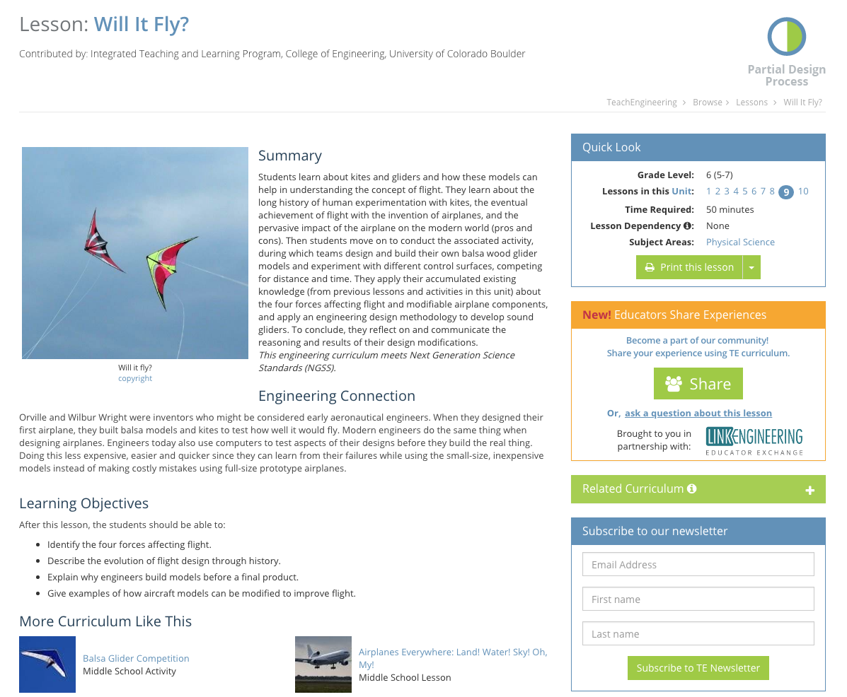 Will It Fly? Lesson Plan for 5th - 7th Grade | Lesson Planet